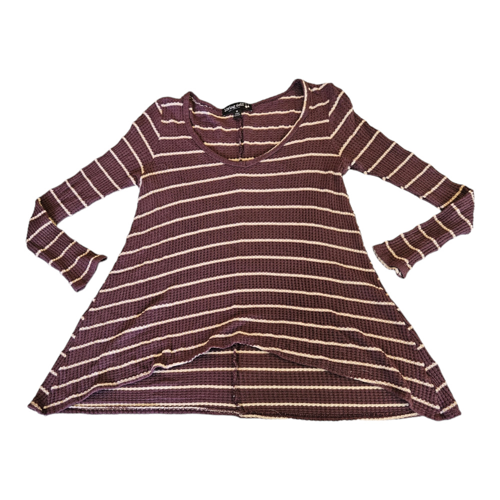 Living Doll Medium Long Sleeve Striped Shirt